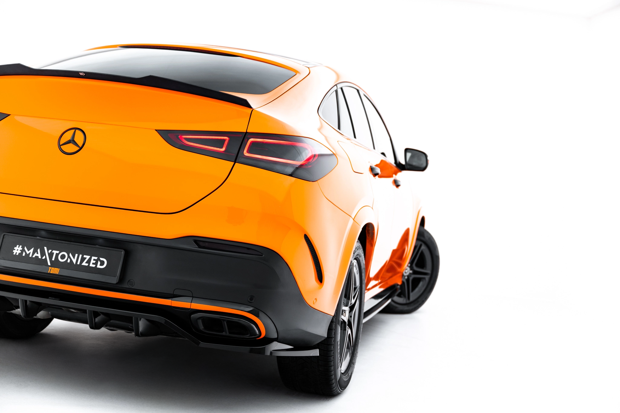 REAR SPLITTER (WITH VERTICAL BARS) V.2 SUITABLE FOR MERCEDES-BENZ GLE COUPE AMG-LINE C167 / C167 FACELIFT – MAXTON DESIGN - 8