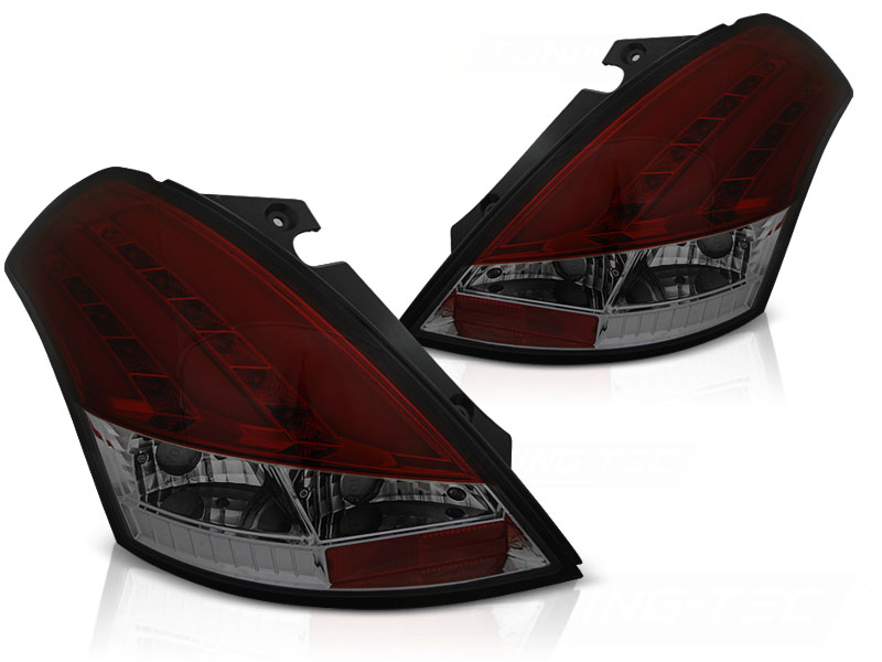 LED-BAKLYKTOR SUZUKI SWIFT V 2010-2017 RÖD/TONAD LED BAR