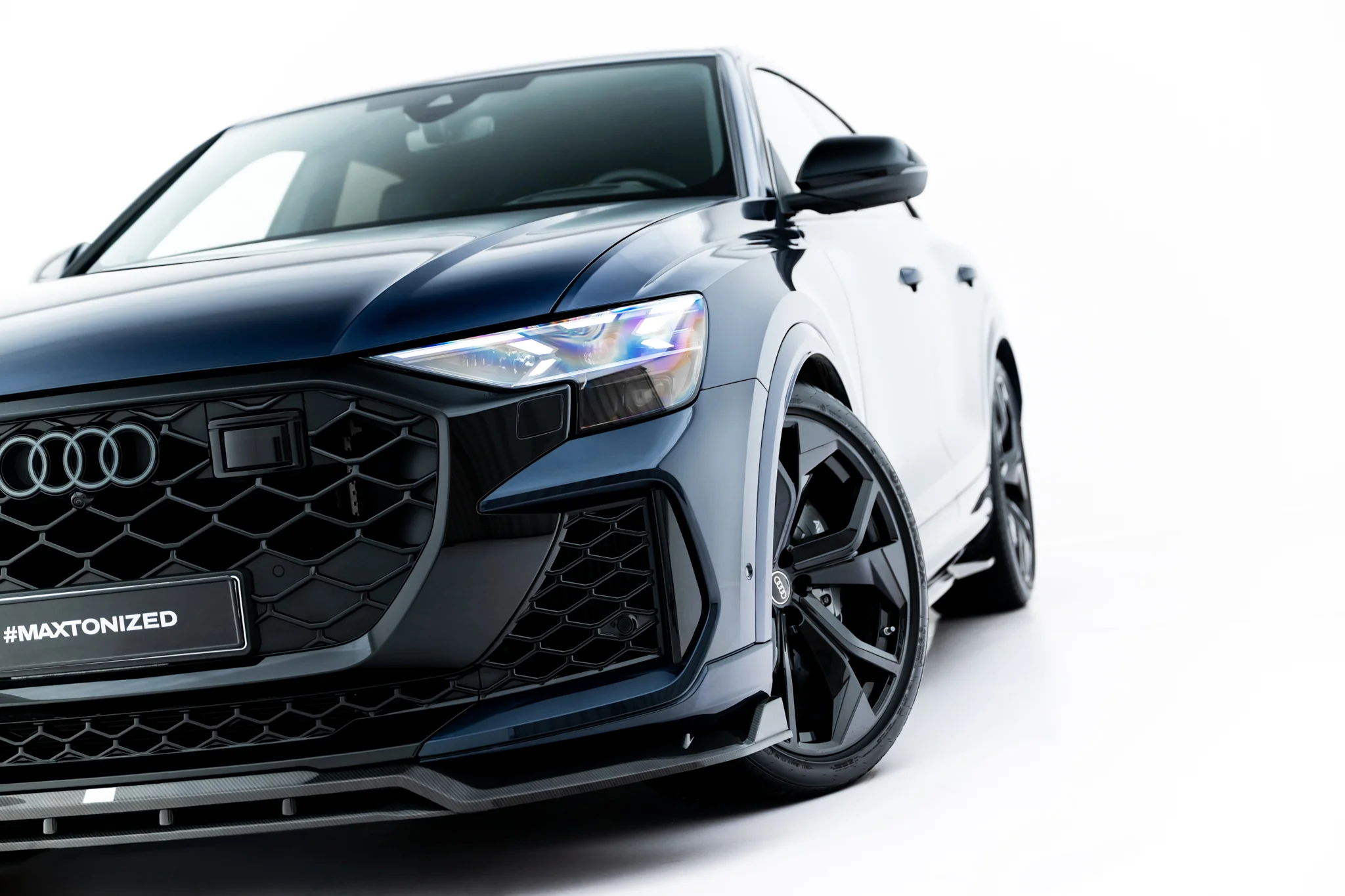 PREPREG CARBON FIBER FRONT SPLITTER SUITABLE FOR AUDI RSQ8 MK1 FACELIFT – MAXTON DESIGN - 3