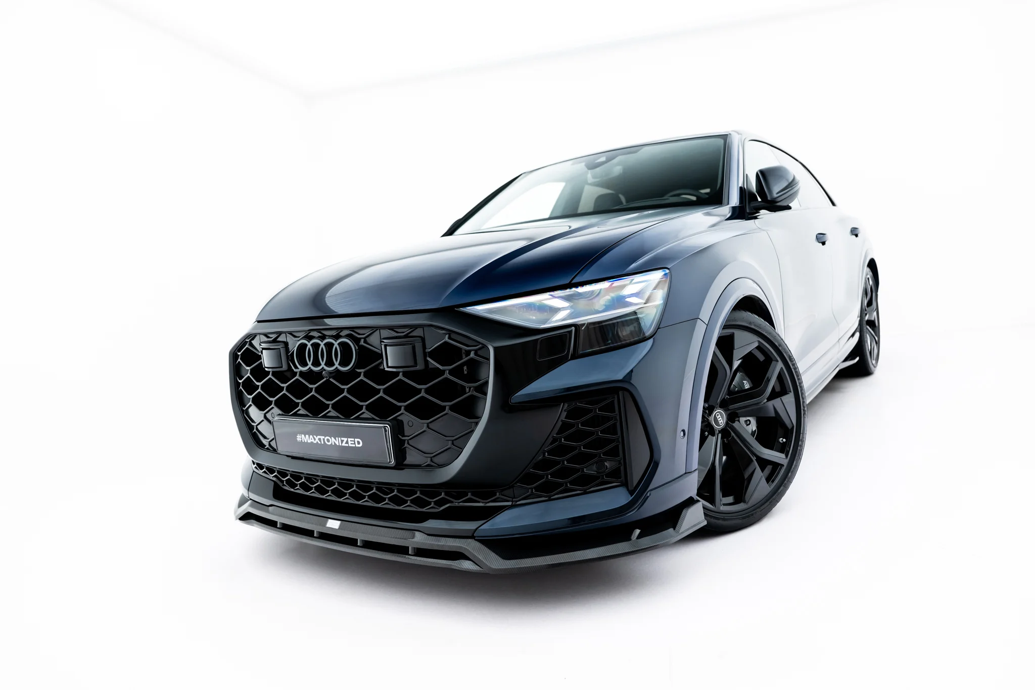 PREPREG CARBON FIBER FRONT SPLITTER SUITABLE FOR AUDI RSQ8 MK1 FACELIFT – MAXTON DESIGN - 6