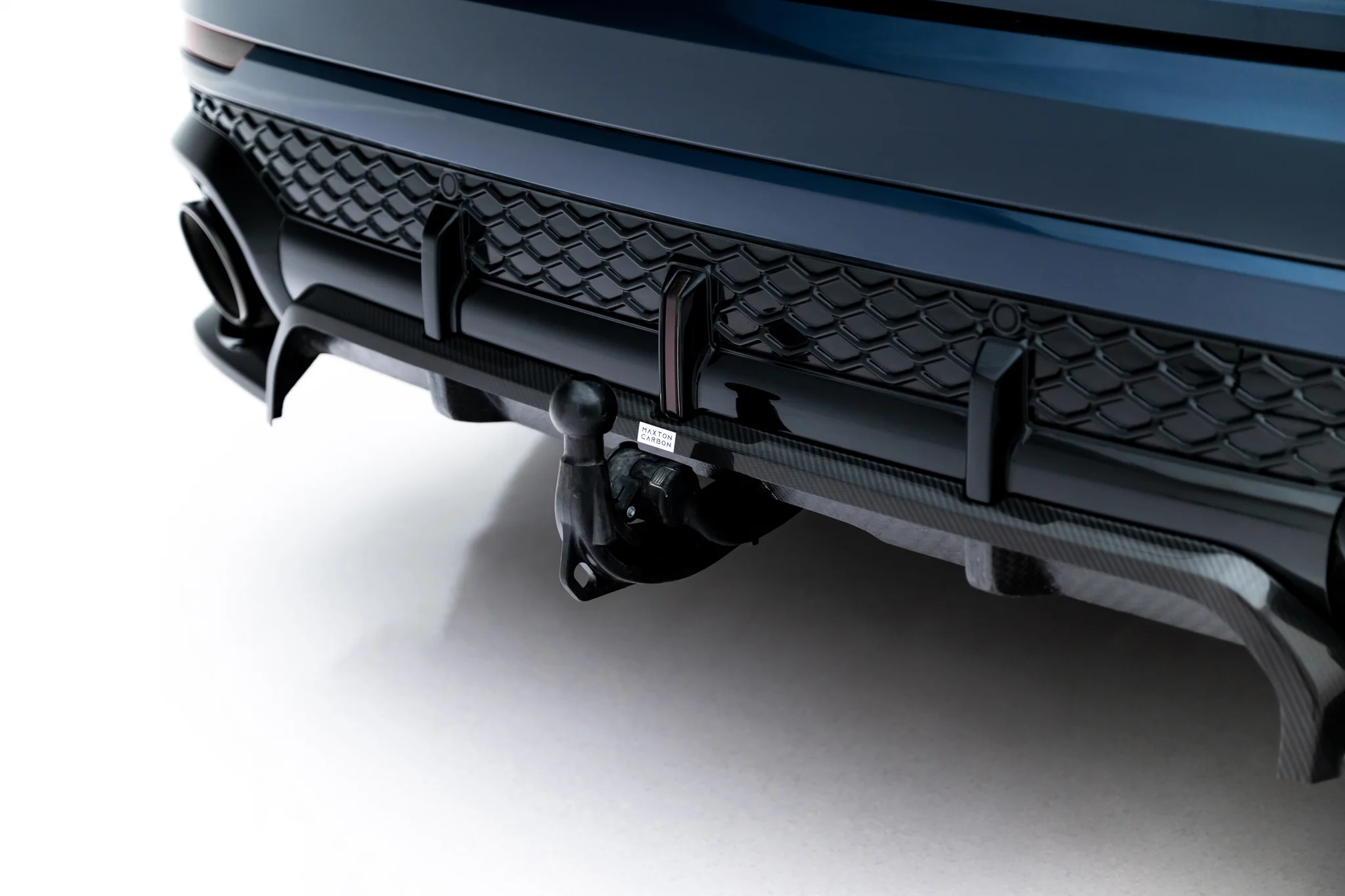 PREPREG CARBON FIBER REAR SPLITTER (WITH VERTICAL BARS) SUITABLE FOR AUDI RSQ8 MK1 FACELIFT – MAXTON DESIGN - 9