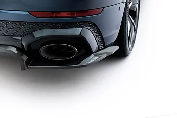 PREPREG CARBON FIBER REAR SPLITTER (WITH VERTICAL BARS) SUITABLE FOR AUDI RSQ8 MK1 FACELIFT – MAXTON DESIGN