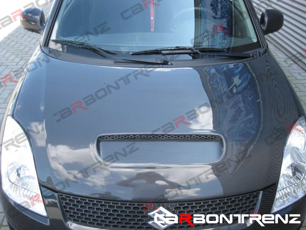 SUZUKI SWIFT 05-09 CARBONTRENZ CSS CARBON FIBER HOOD