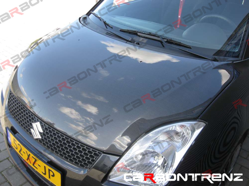 SUZUKI SWIFT 05-09 CARBONTRENZ OEM KOLFIBER HUV - 6
