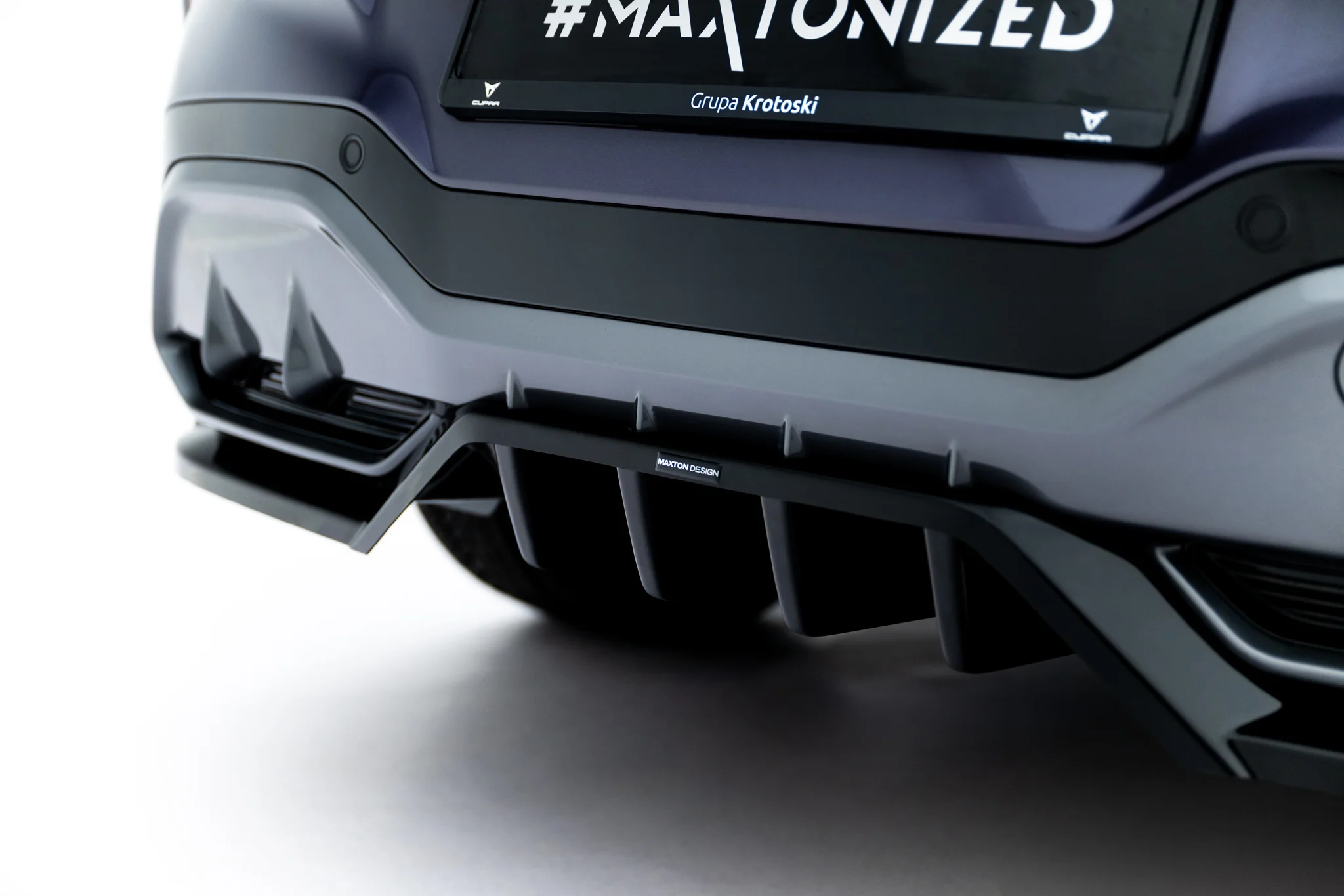 REAR SPLITTER (WITH VERTICAL BARS) V.3 SUITABLE FOR CUPRA TERRAMAR MK1 (VERSION WITH TOWBAR) – MAXTON DESIGN - 2
