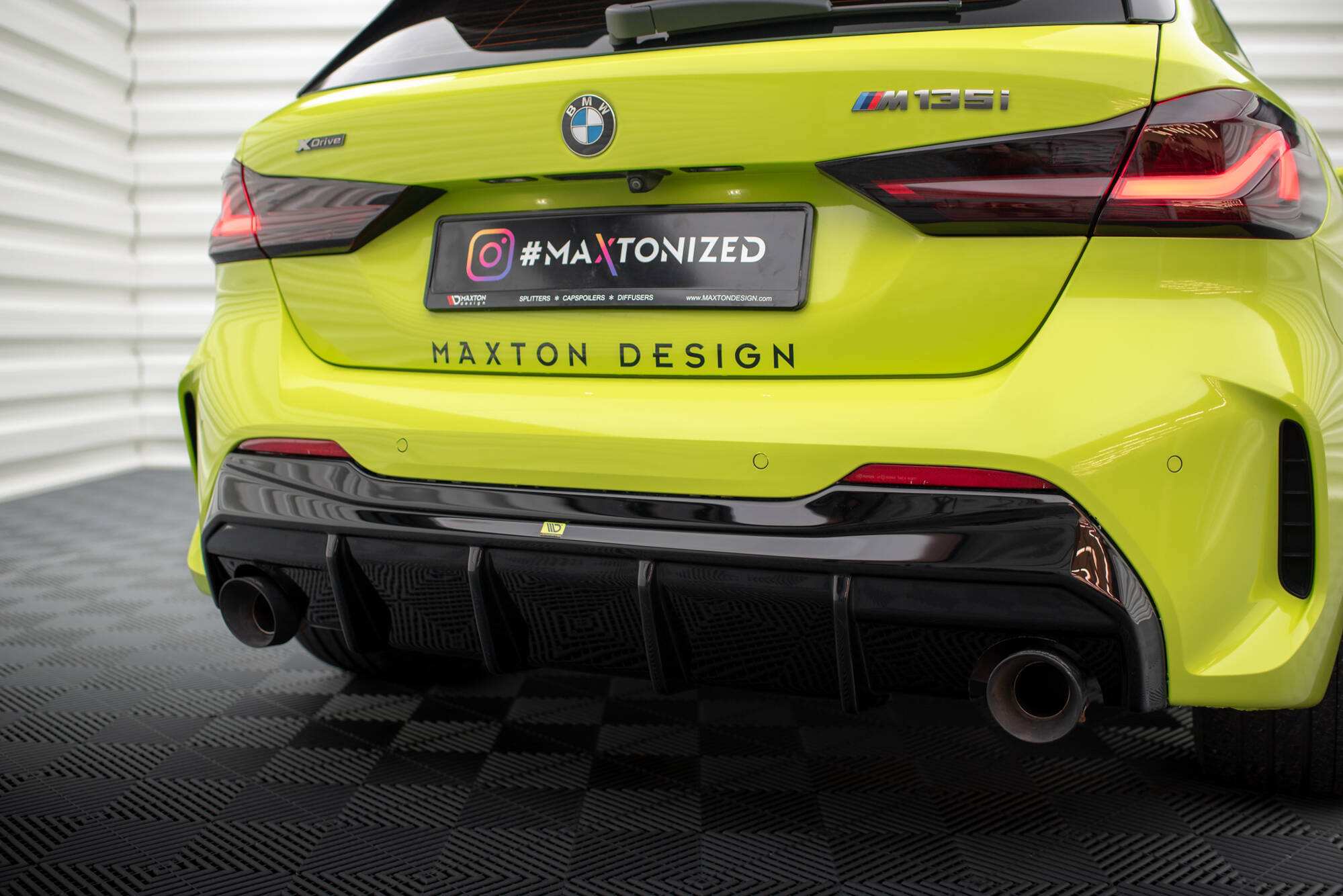 Rear Valance V.3 BMW 1 F40 M-Pack/ M135i (Single Exhaust Version) - 4