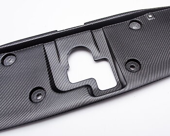 AGENCY POWER OEM COOLING SLAM PANEL MATTE CARBON FIBER NISSAN R35 GTR 09-16