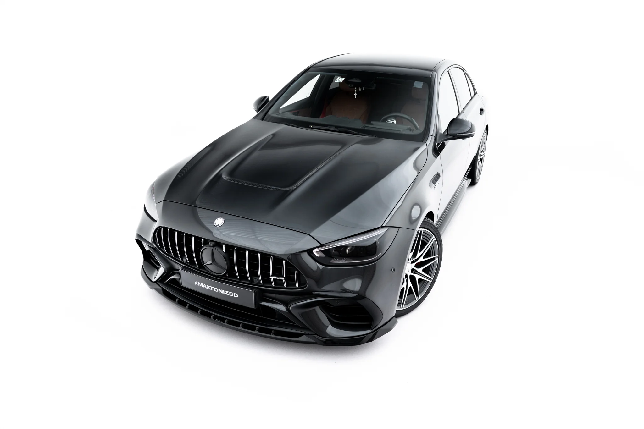 FRONT SPLITTER V.1 SUITABLE FOR MERCEDES-AMG C63 SEDAN / ESTATE W206 / S206 – MAXTON DESIGN - 2