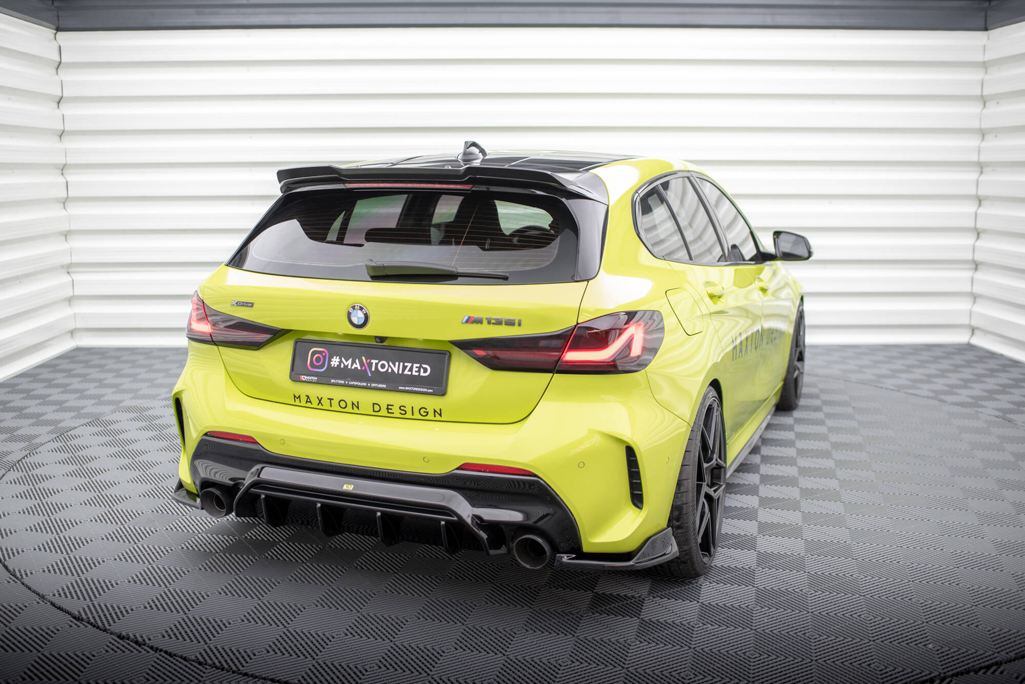 Rear Side Splitters V.8 BMW 1 M-Pack / M135i F40 - 2