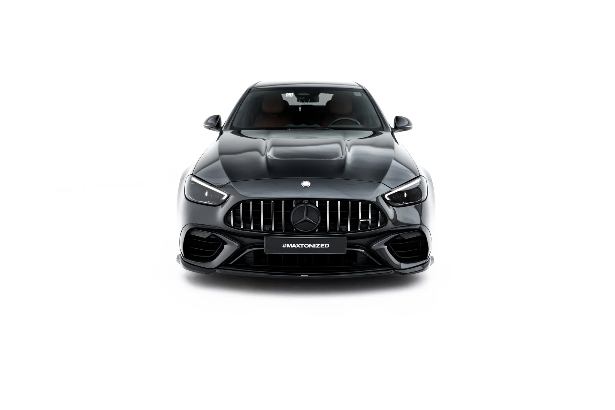 FRONT SPLITTER V.2 SUITABLE FOR MERCEDES-AMG C63 SEDAN / ESTATE W206 / S206 – MAXTON DESIGN - 2