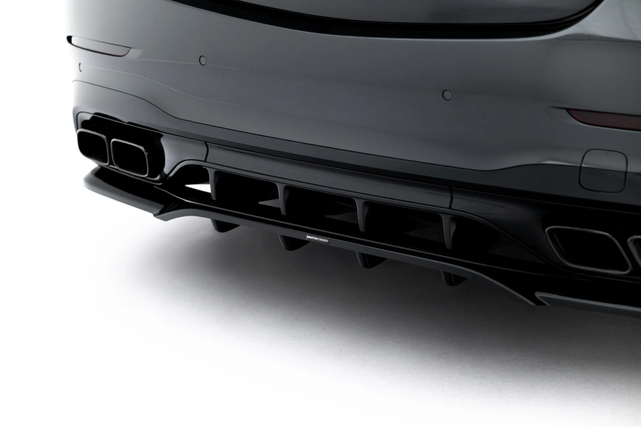 REAR SPLITTER (WITH VERTICAL BARS) SUITABLE FOR MERCEDES-AMG C63 SEDAN / ESTATE W206 / S206 – MAXTON DESIGN - 5