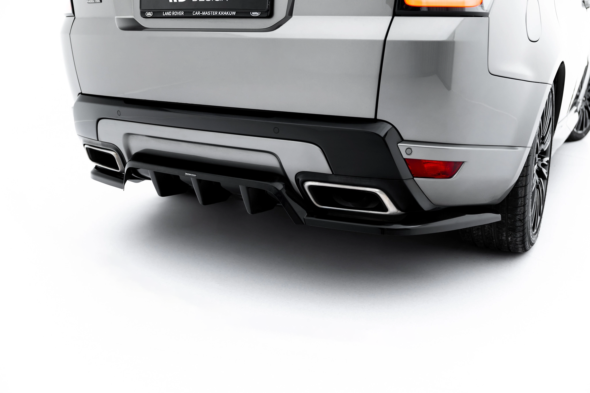 REAR SPLITTER (WITH VERTICAL BARS) SUITABLE FOR LAND ROVER RANGE ROVER SPORT MK2 FACELIFT – MAXTON DESIGN - 4