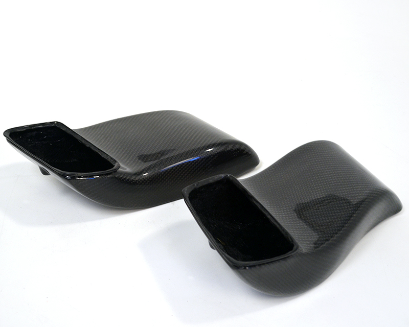 AGENCY POWER CARBON FIBER DECKLID INTAKE SCOOPS PORSCHE 997 TURBO 07-12