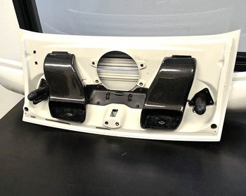 AGENCY POWER CARBON FIBER DECKLID INTAKE SCOOPS PORSCHE 997 TURBO 07-12