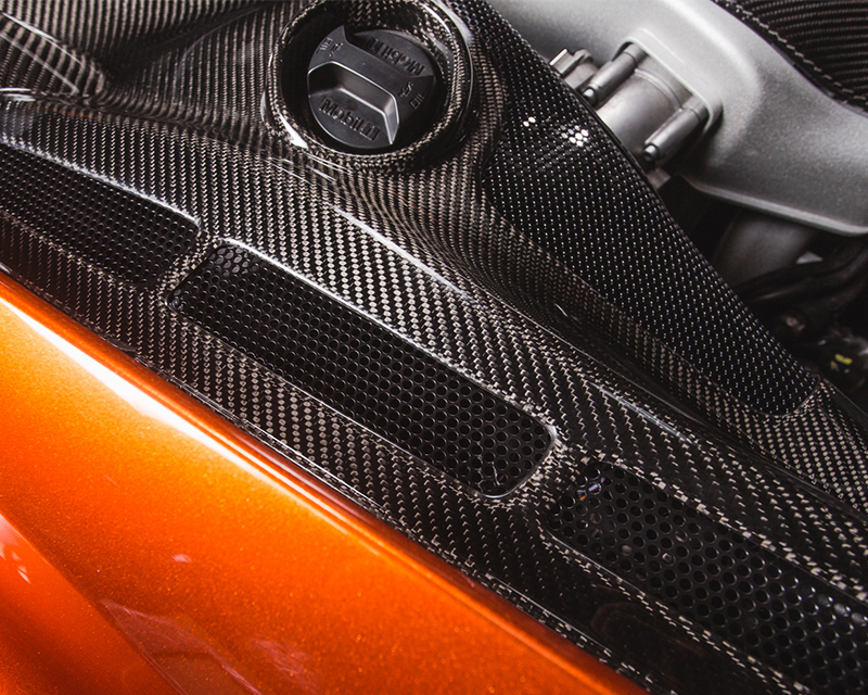AGENCY POWER CARBON FIBER 2-PIECE ENGINE BAY PANELS SET MCLAREN MP4-12C 12-14 - 3