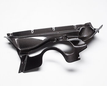 AGENCY POWER CARBON FIBER 2-PIECE ENGINE BAY PANELS SET MCLAREN MP4-12C 12-14