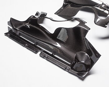AGENCY POWER CARBON FIBER 2-PIECE ENGINE BAY PANELS SET MCLAREN MP4-12C 12-14