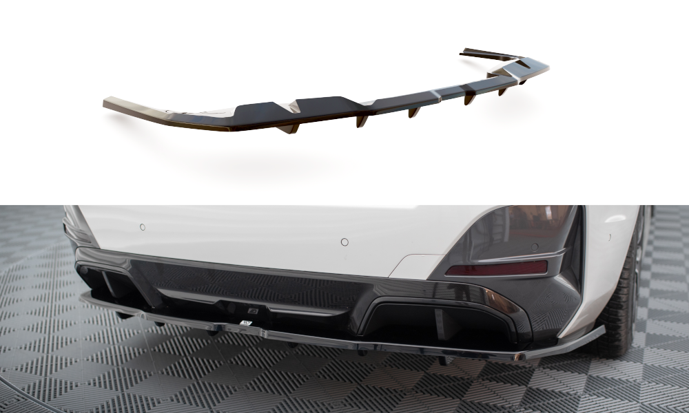 Central Rear Splitter (Vertical Bars) V.1 BMW i4 M-Pack G26