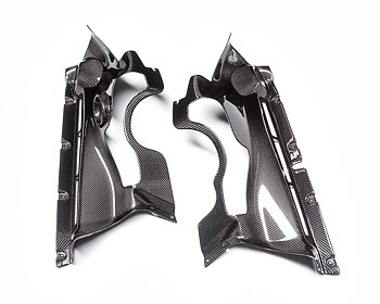 AGENCY POWER CARBON FIBER 4-PIECE ENGINE BAY PANELS SET MCLAREN MP4-12C 12-14