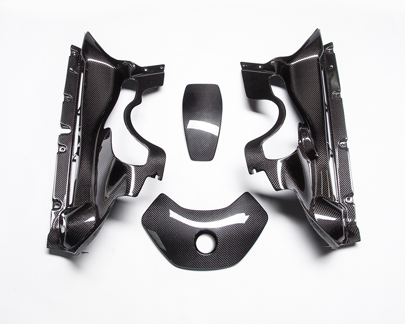 AGENCY POWER CARBON FIBER 4-PIECE ENGINE BAY PANELS SET MCLAREN MP4-12C 12-14 - 4