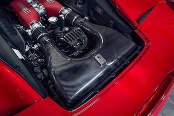 AGENCY POWER CARBON FIBER ENGINE LOCK COVER FERRARI 458 10-14