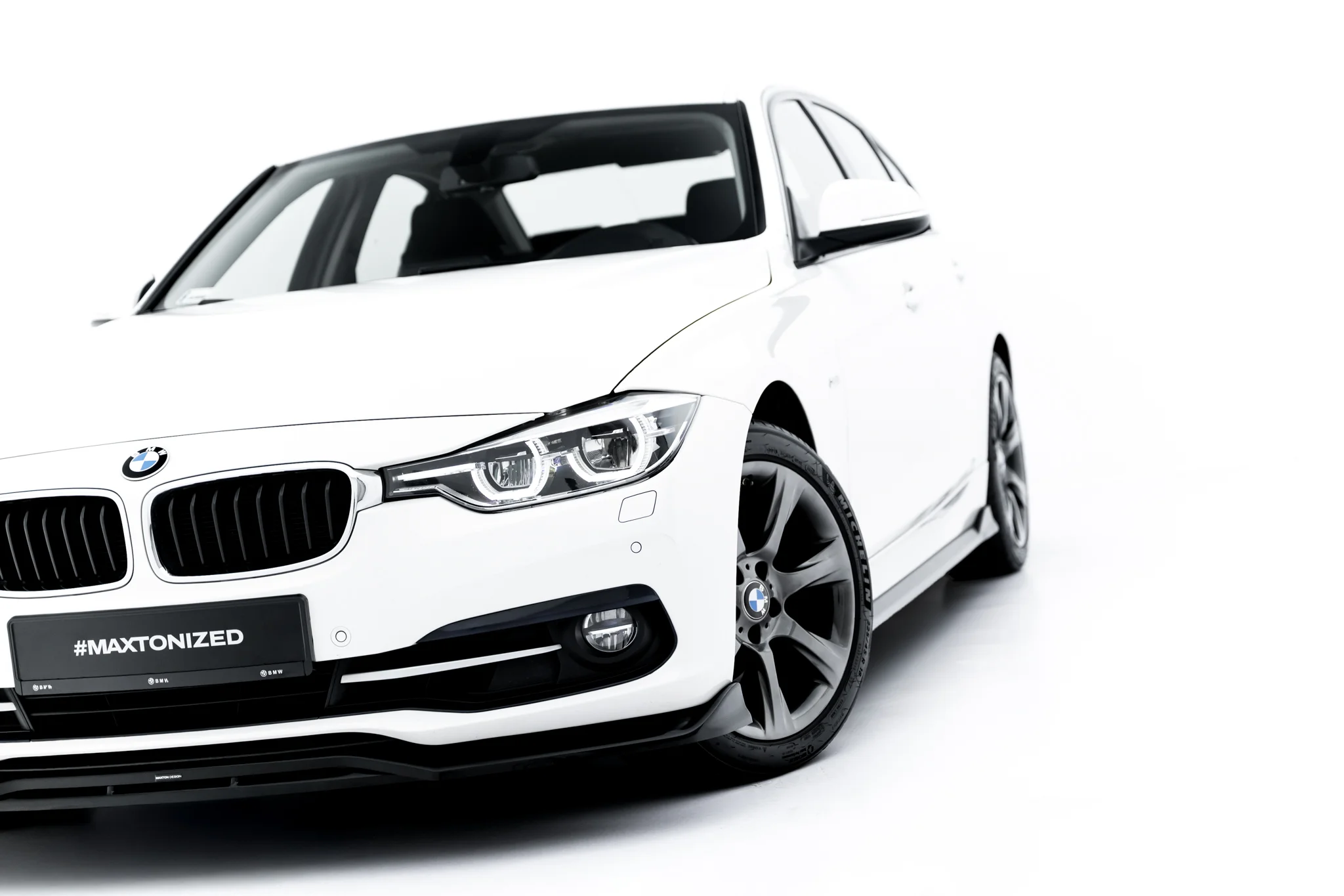FRONT SPLITTER SUITABLE FOR BMW 3 SPORTLINE SEDAN / TOURING F30 / F31 – MAXTON DESIGN - 4