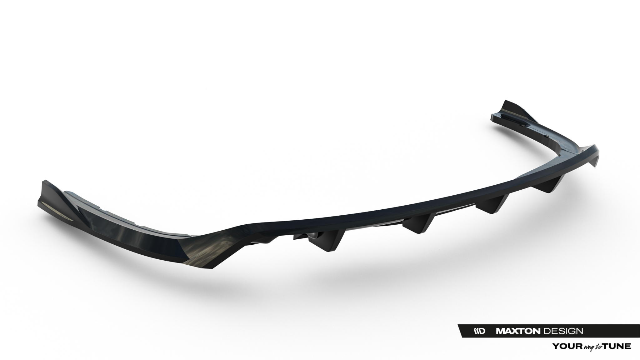 REAR SPLITTER (WITH VERTICAL BARS) SUITABLE FOR BMW 3 SPORTLINE SEDAN / TOURING F30 / F31 – MAXTON DESIGN - 5