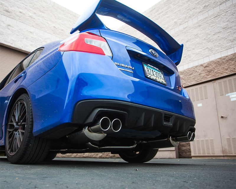 AGENCY POWER CATBACK EXHAUST SYSTEM POLISHED QUAD TIPS SUBARU STI WRX SEDAN 11-17 - 2