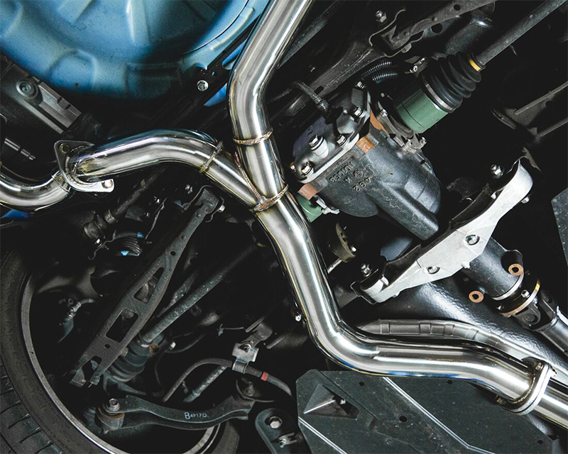 AGENCY POWER CATBACK EXHAUST SYSTEM POLISHED QUAD TIPS SUBARU STI WRX SEDAN 11-17
