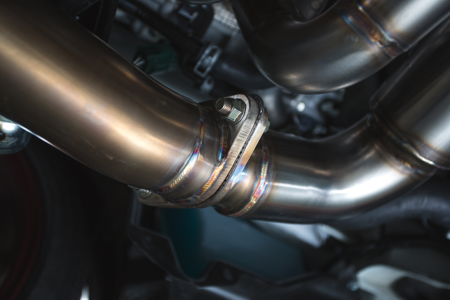 AGENCY POWER STAINLESS STEEL HIGH FLOW CAT J PIPE AND MID PIPE SUBARU WRX 15-17 - 2