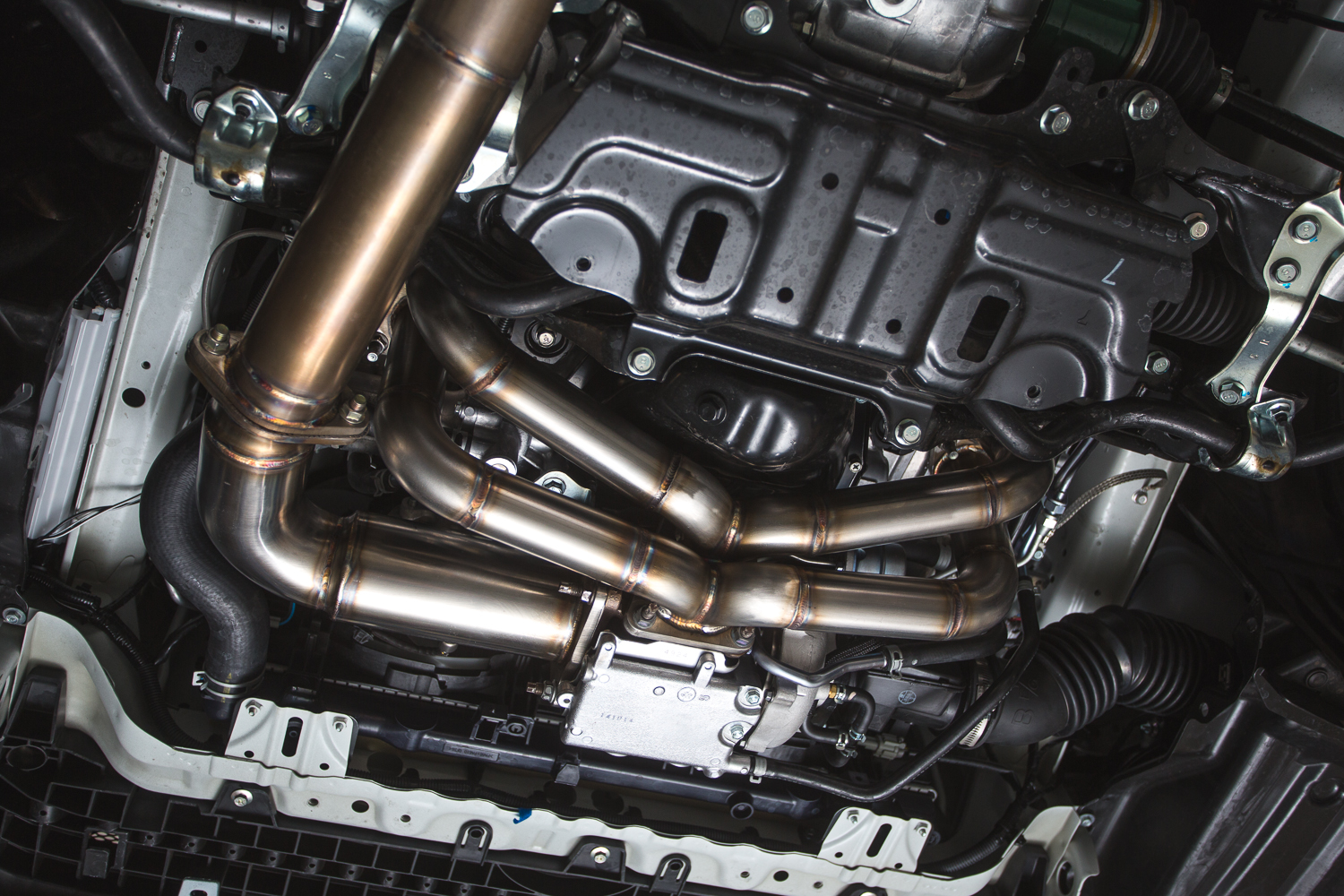 AGENCY POWER STAINLESS STEEL HIGH FLOW CAT J PIPE AND MID PIPE SUBARU WRX 15-17 - 6