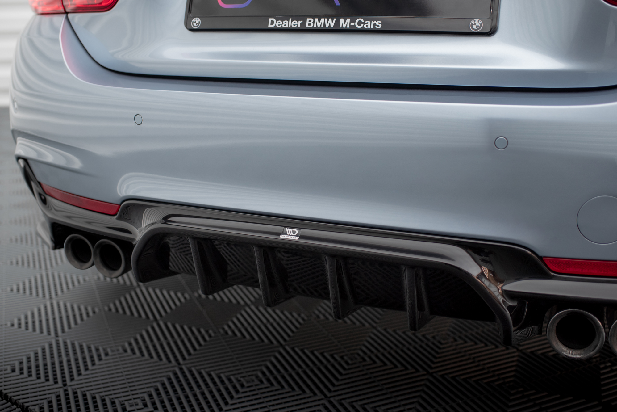 Rear Valance BMW 4 Coupe / Gran Coupe / Cabrio M-Pack F32 / F36 / F33 (Version with dual exhausts on both sides) - 2