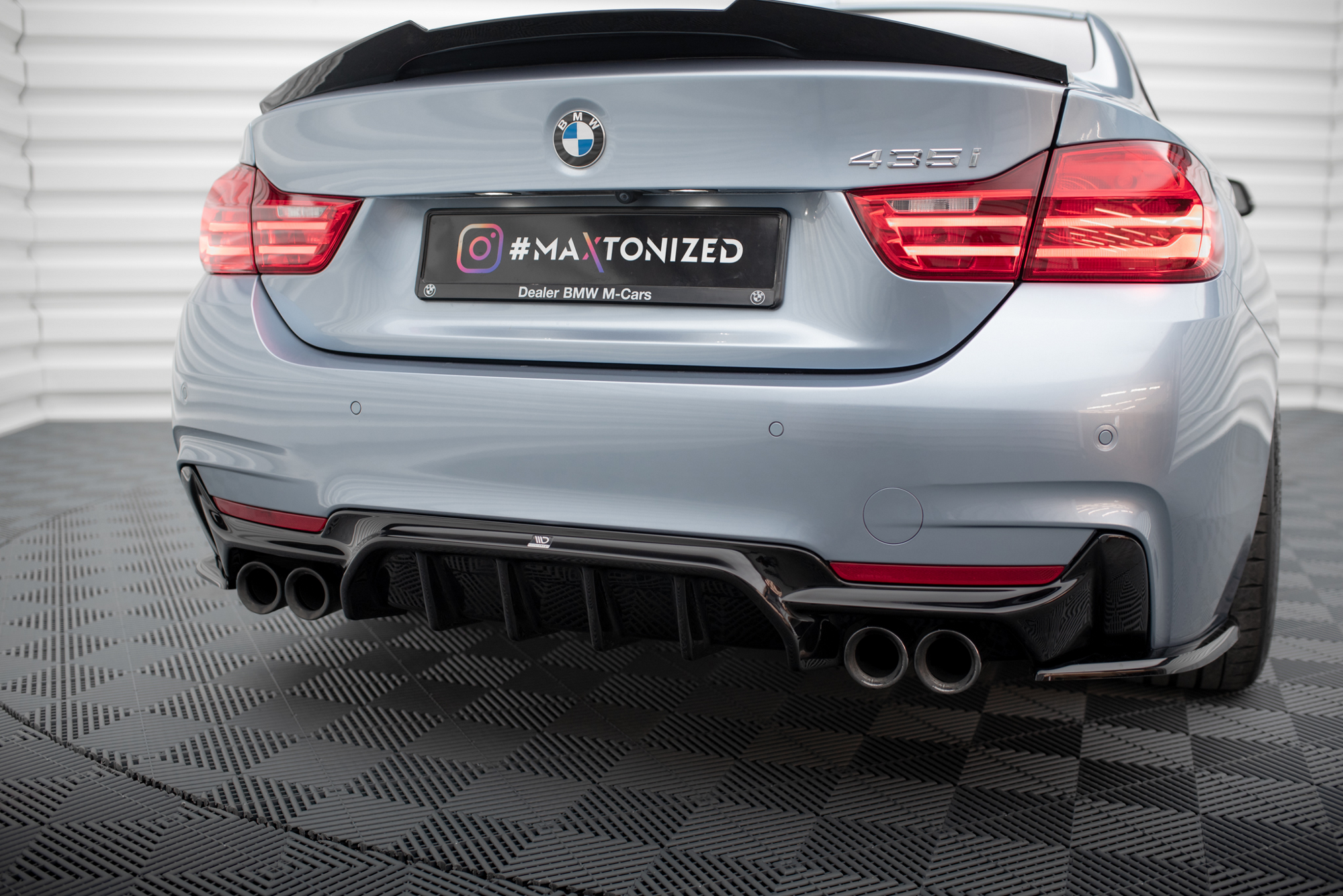 Rear Valance BMW 4 Coupe / Gran Coupe / Cabrio M-Pack F32 / F36 / F33 (Version with dual exhausts on both sides) - 3