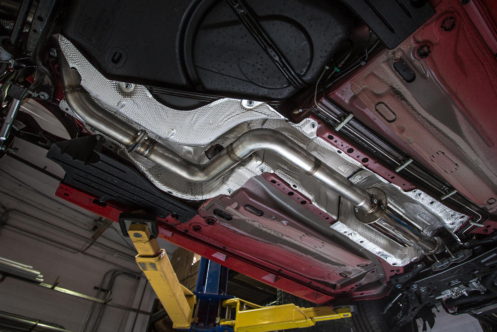 AGENCY POWER STAINLESS STEEL CATBACK EXHAUST WITH TITANIUM TIPS FORD FOCUS ST 13-14 - 5