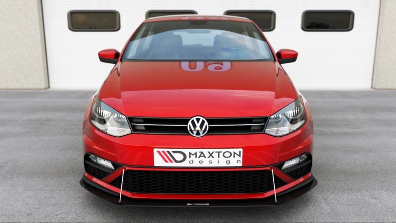FRONT RACING SPLITTER VW POLO MK5 GTI FACELIFT - 2