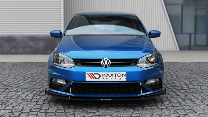 FRONT RACING SPLITTER VW POLO MK5 GTI FACELIFT (WITH WINGS) - 2
