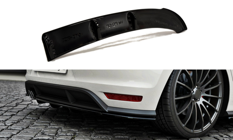 REAR SPLITTER VW POLO MK5 GTI FACELIFT (WITH A VERTICAL BAR)