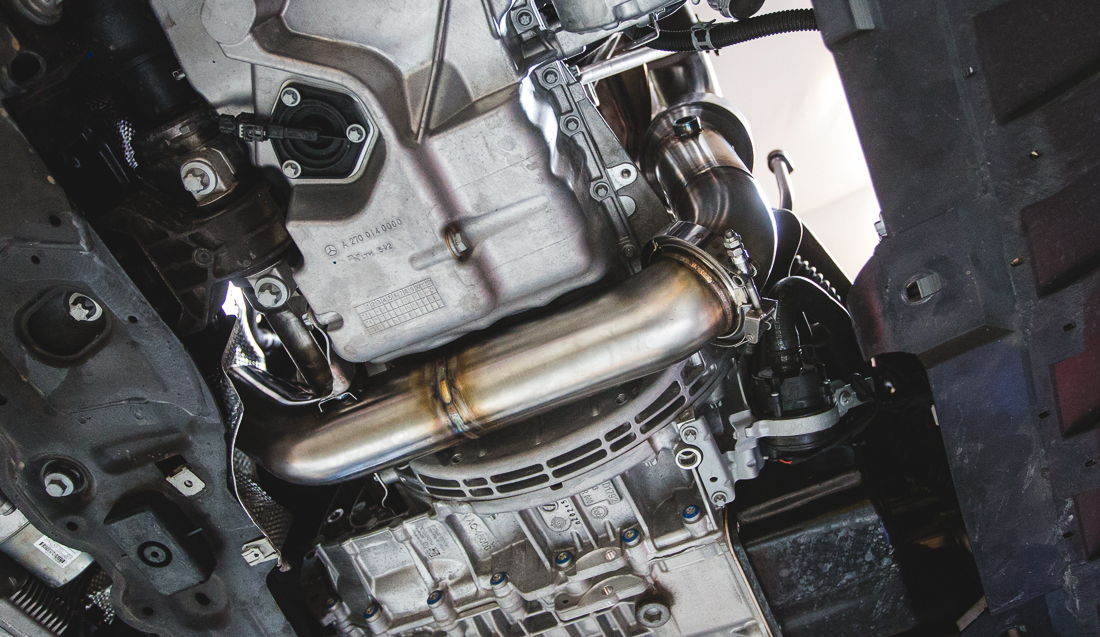 AGENCY POWER CATLESS RACE DOWNPIPE MERCEDES CLA250 A250 GLA250 - 2