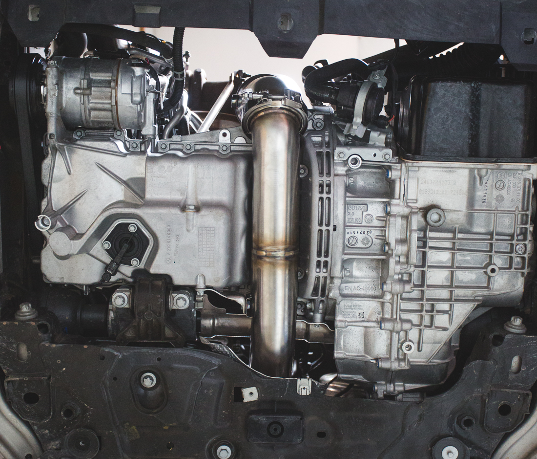 AGENCY POWER HIGH FLOW CAT DOWNPIPE MERCEDES CLA250 A250 GLA250 - 3
