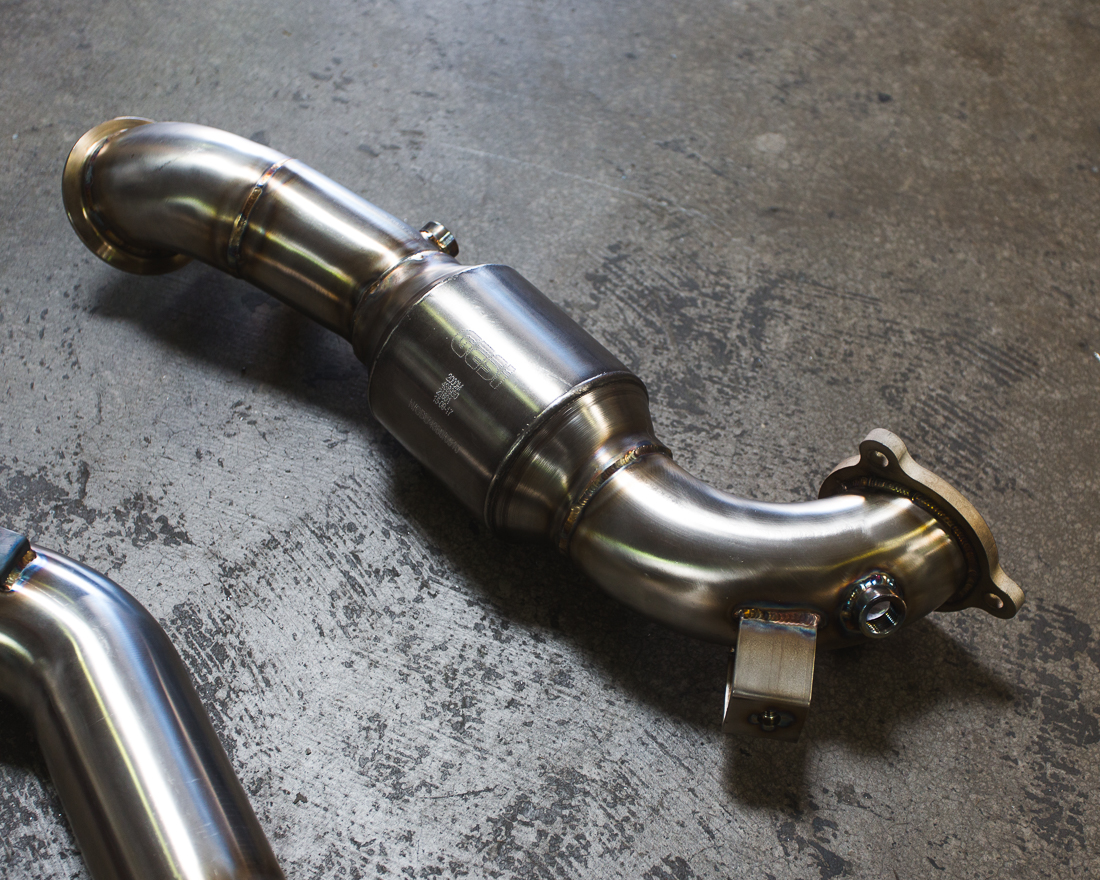 AGENCY POWER HIGH FLOW CAT DOWNPIPE MERCEDES CLA250 A250 GLA250 - 5
