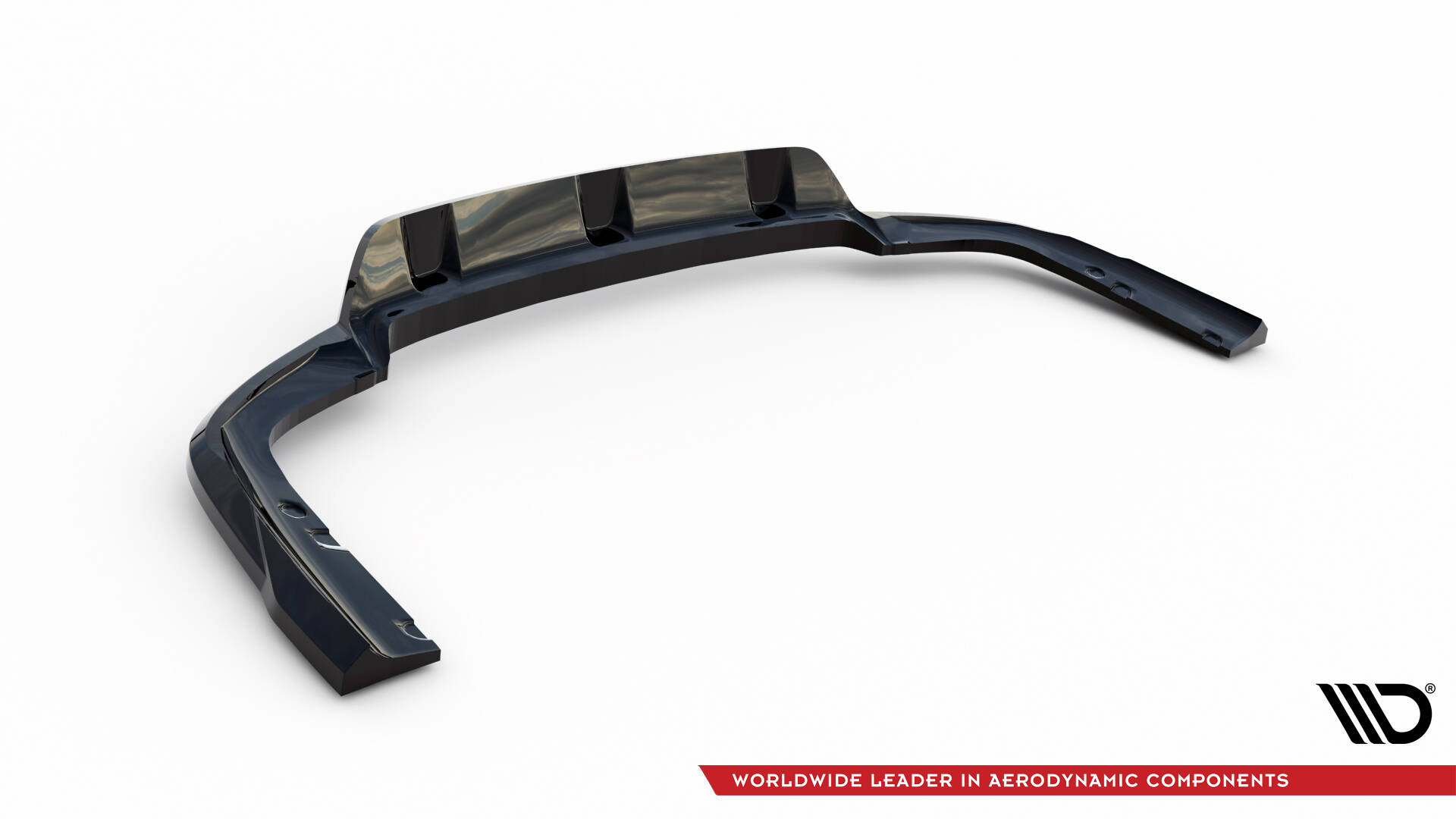 Central Rear Splitter (Vertical Bars) V.1 BMW X6 M-Pack G06 Facelift - 7