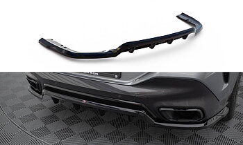 Central Rear Splitter (Vertical Bars) V.1 BMW X6 M-Pack G06 Facelift