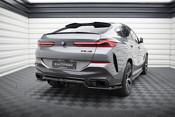 Central Rear Splitter (Vertical Bars) V.1 BMW X6 M-Pack G06 Facelift