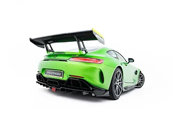 REAR SPLITTER (WITH VERTICAL BARS) + LED  SUITABLE FOR MERCEDES-AMG GT R C190 FACELIFT – MAXTON DESIGN