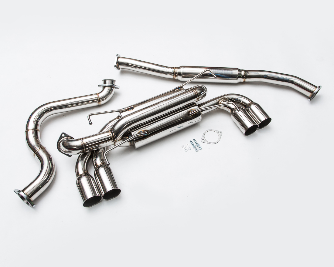 AGENCY POWER STAINLESS STEEL CATBACK EXHAUST SYSTEM SS TIPS SUBARU STI HATCH 08-14 & 10-13 WRX HATCH - 3