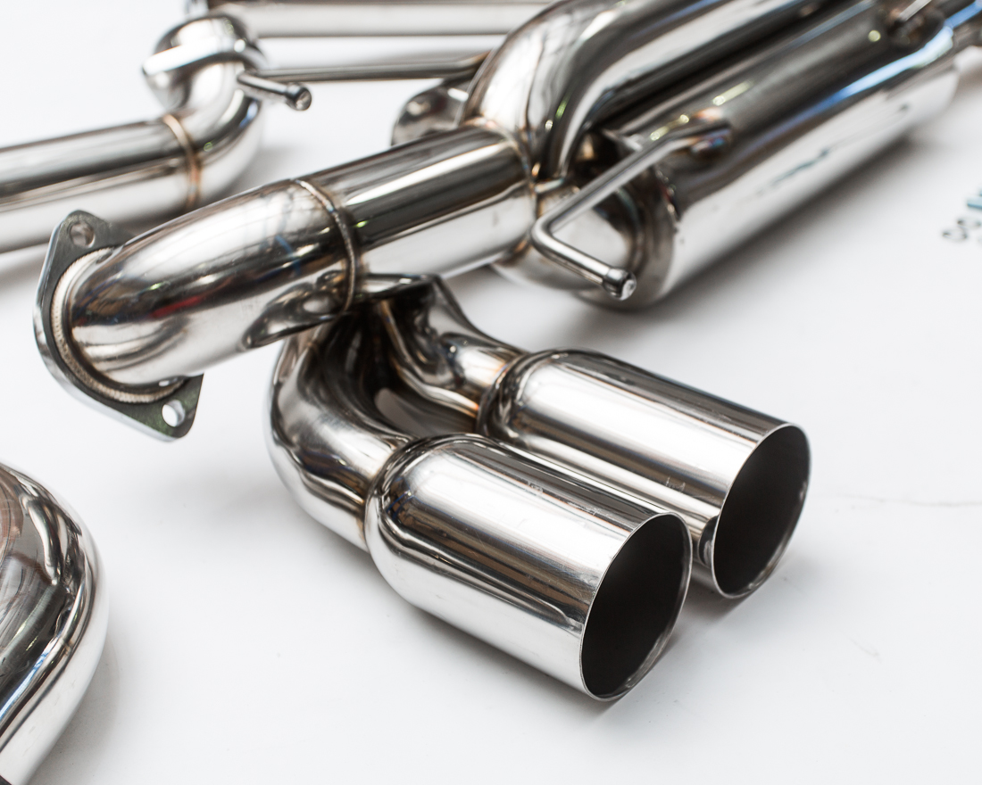 AGENCY POWER STAINLESS STEEL CATBACK EXHAUST SYSTEM SS TIPS SUBARU STI HATCH 08-14 & 10-13 WRX HATCH