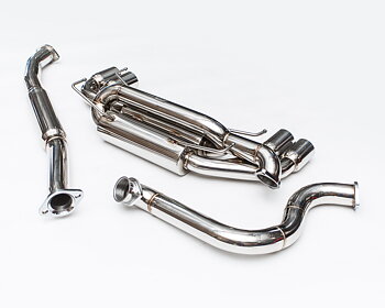 AGENCY POWER STAINLESS STEEL CATBACK EXHAUST SYSTEM SS TIPS SUBARU STI HATCH 08-14 & 10-13 WRX HATCH