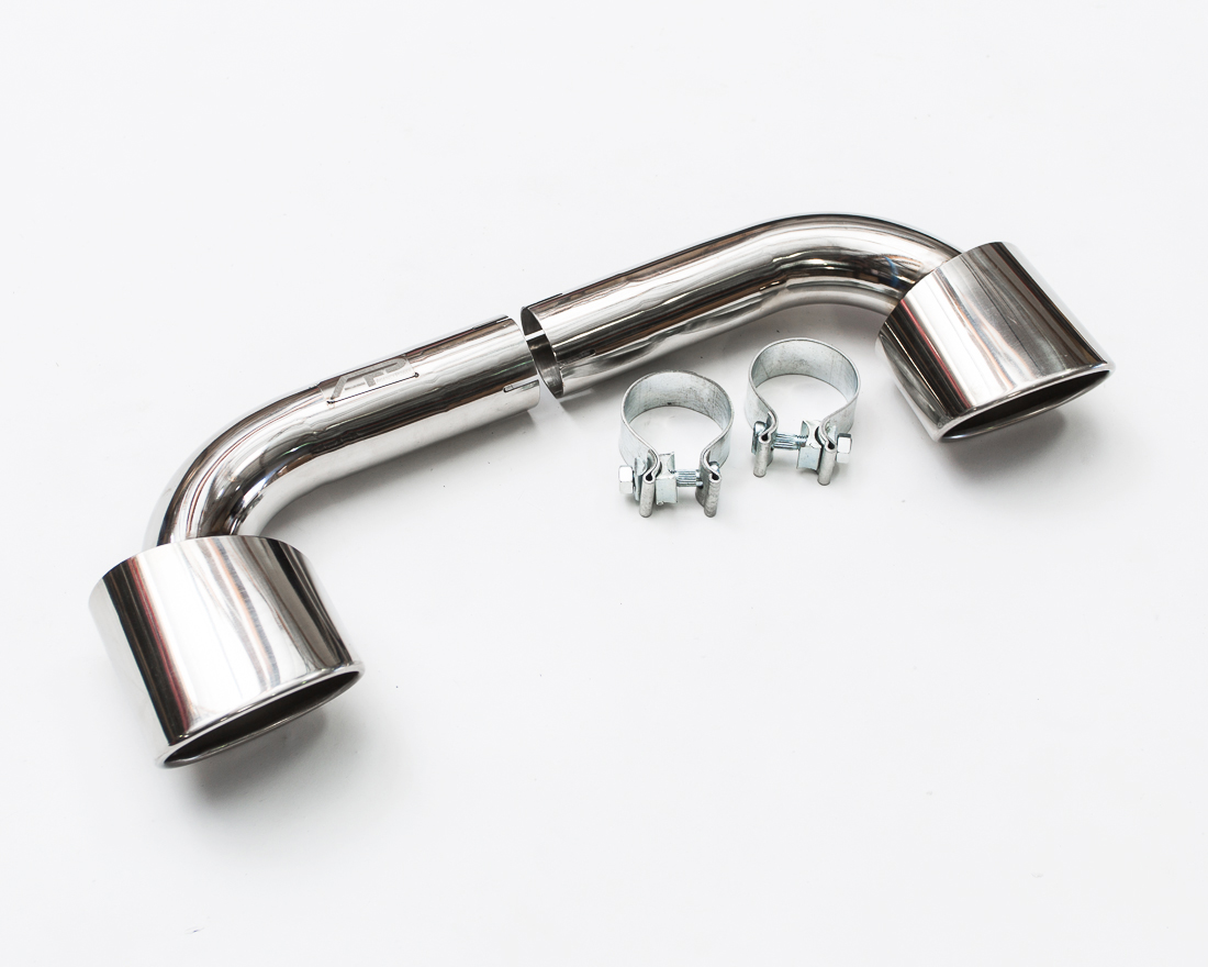 AGENCY POWER STAINLESS STEEL EXHAUST BYPASS TIPS PORSCHE 996 C2| C4 98-05 - 2