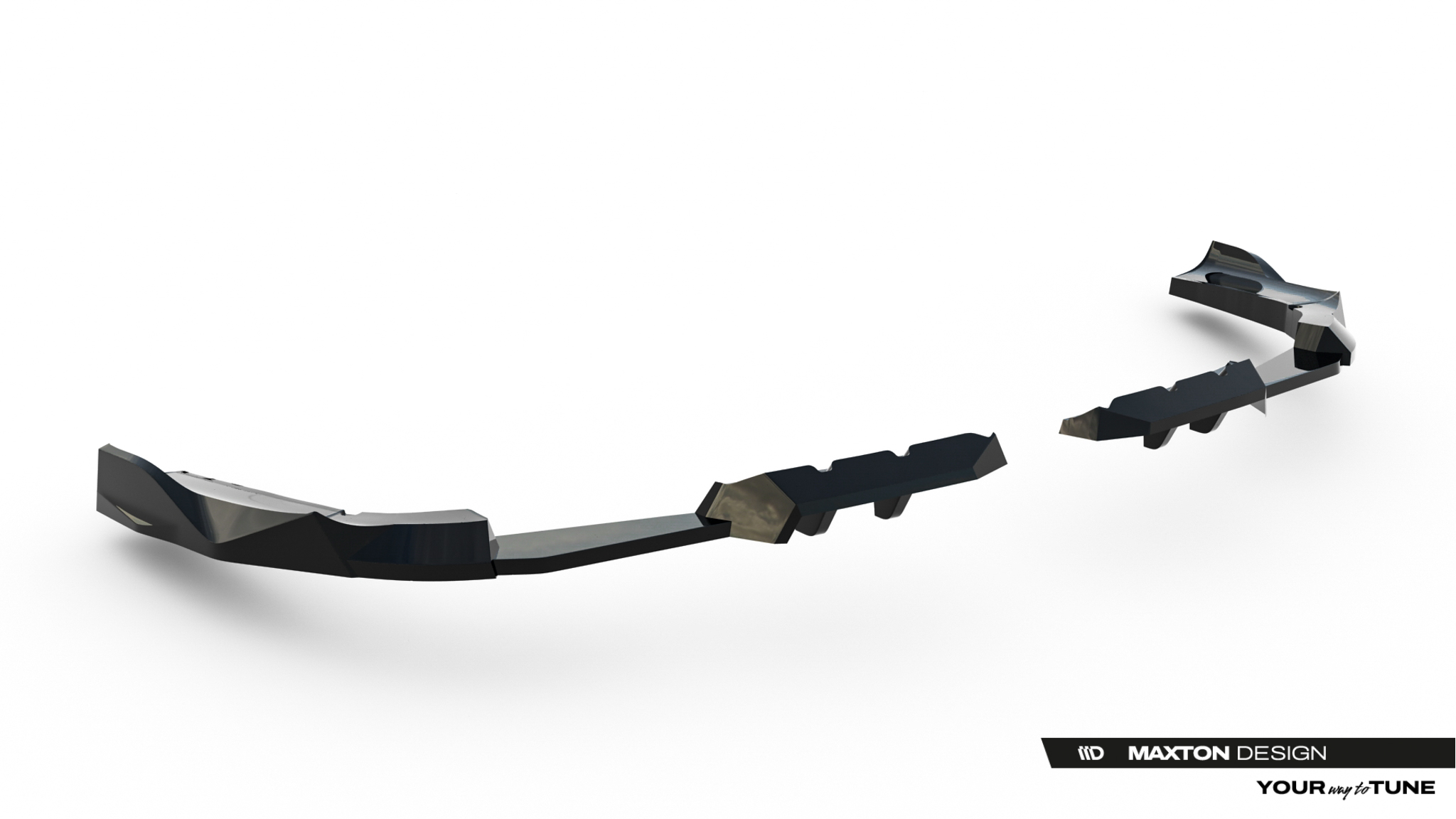 REAR SPLITTER (WITH VERTICAL BARS) SUITABLE FOR BMW X3 M50 G45 – MAXTON DESIGN - 2
