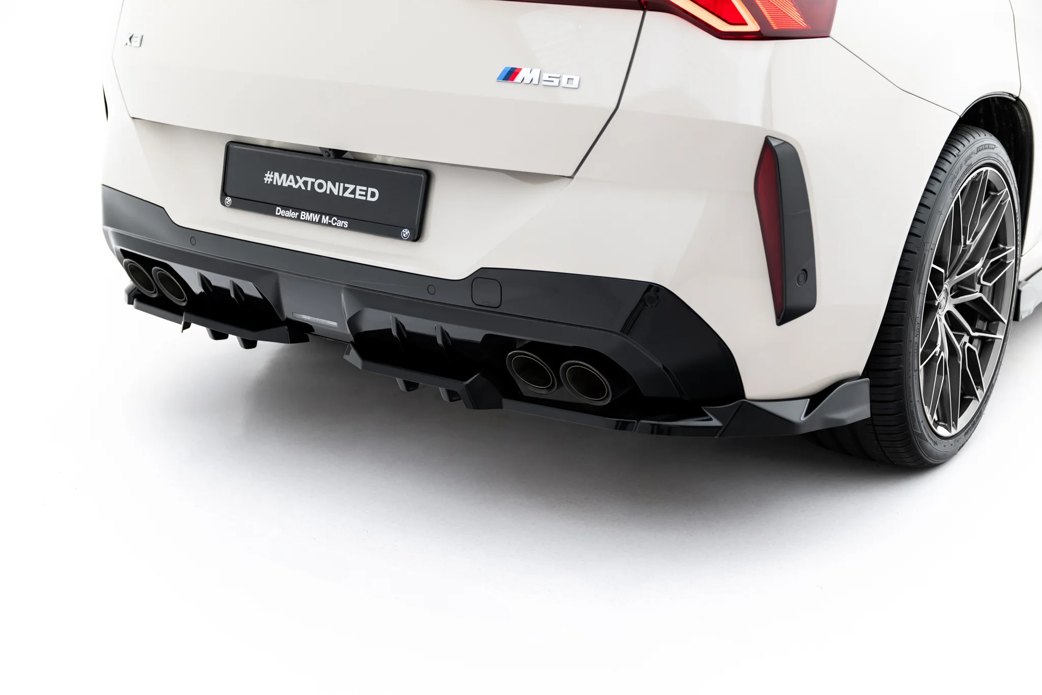 REAR SPLITTER (WITH VERTICAL BARS) SUITABLE FOR BMW X3 M50 G45 – MAXTON DESIGN - 3